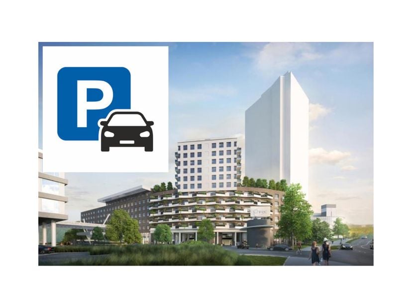 Emplacement de parking sécurisé en face de l&#039;hôpital DELTA à Auderghem. Prix : 120 euros/mois. À découvrir chez L&amp;P!