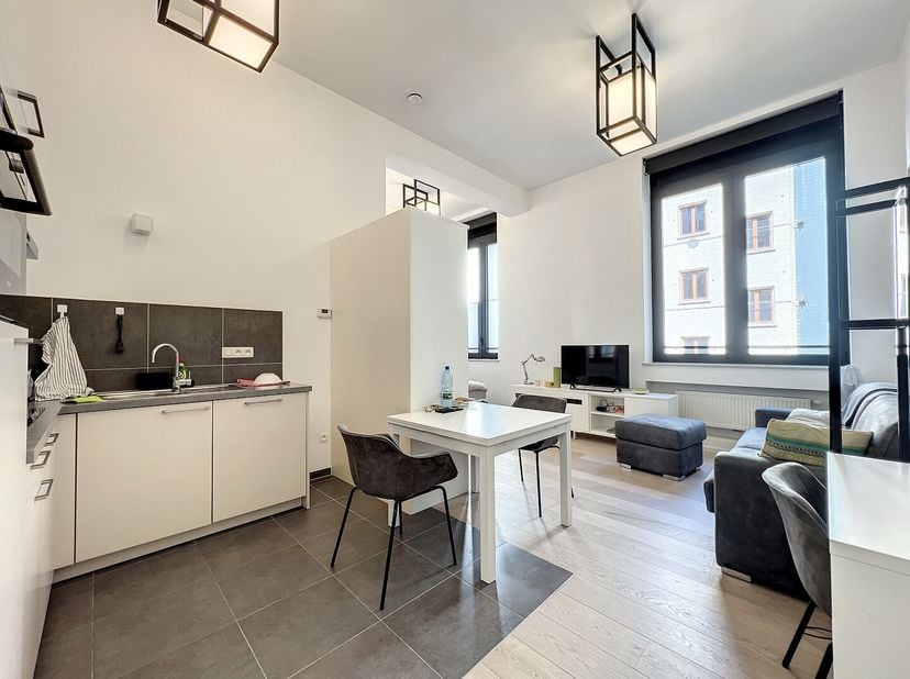 Deze prachtige studio is gelegen in het hart van Brussel en is ideaal voor als investering of als pied-à-terre in de stad. De studio is gebouwd in 201