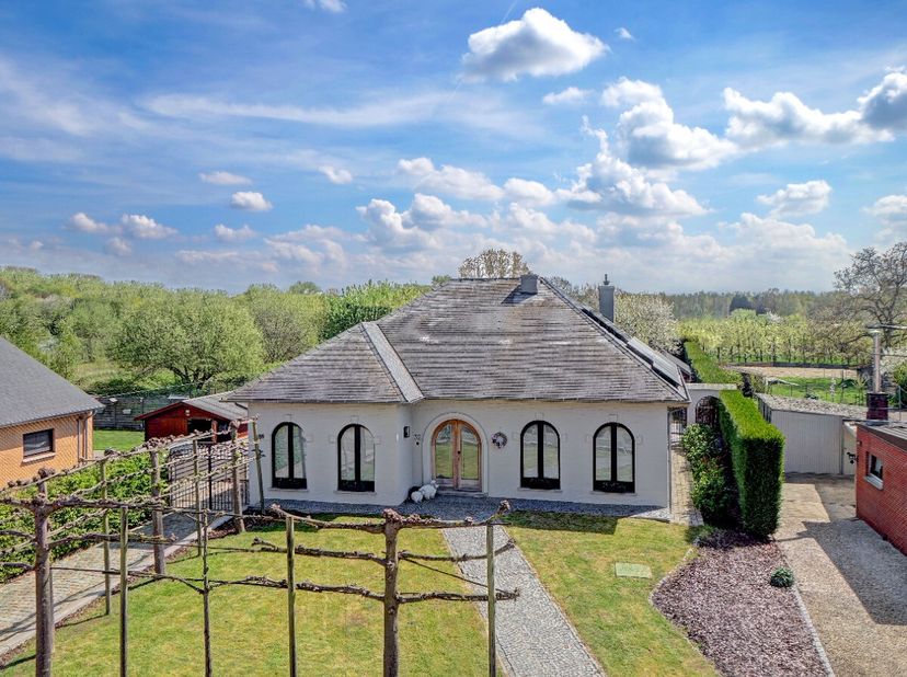 Maison de plain-pied de 3 chambres bien entretenue sur un beau terrain de 23a 52ca à Drieslinter. Garage spacieux avec studio adjacent.Faites une visi