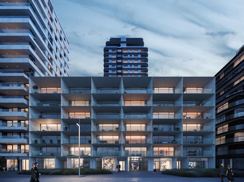 Luxueus nieuwbouwappartement op de 2e verdieping omvat 2 slaapkamers, 2 badkamers, 2 terrassen waarvan 1 met een prachtig zicht op de duinen &amp; jachtha