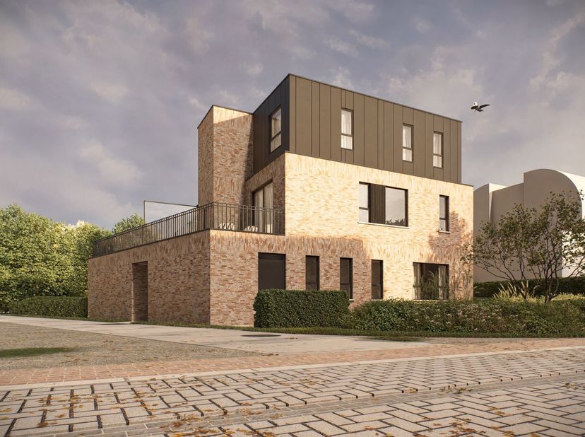 Nieuwbouw appartement in kleinschalig gebouw van 4 entiteiten met 1 slaapkamer en terras. Aankoop onder 6% BTW (mits voldoen aan voorwaarden + definit
