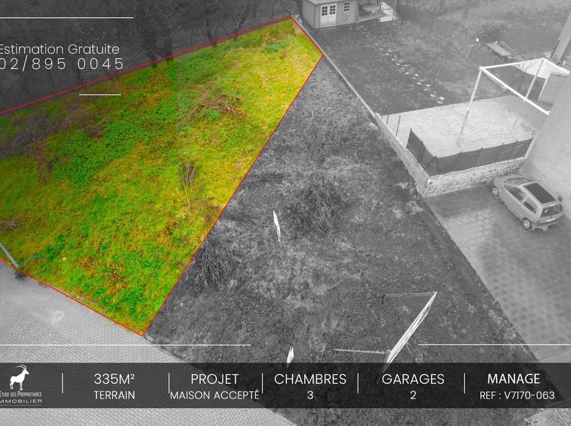 Référence agence : v7170-063&lt;br /&gt;
Nous vous proposons ce beau terrain à bâtir avec un projet accepté pour une maison 3 façades situé dans une coin ré