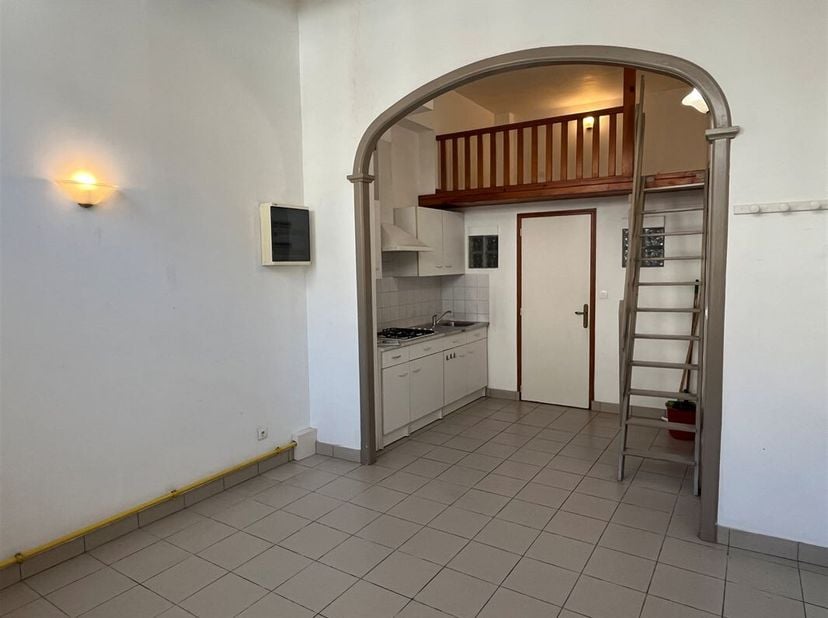 Situé au rez-de-chaussée, il se compose d&#039;un séjour avec kitchenette de 16,15 m², d&#039;une salle de douche avec WC de 3,50 m² et dune chambre en mezzanin