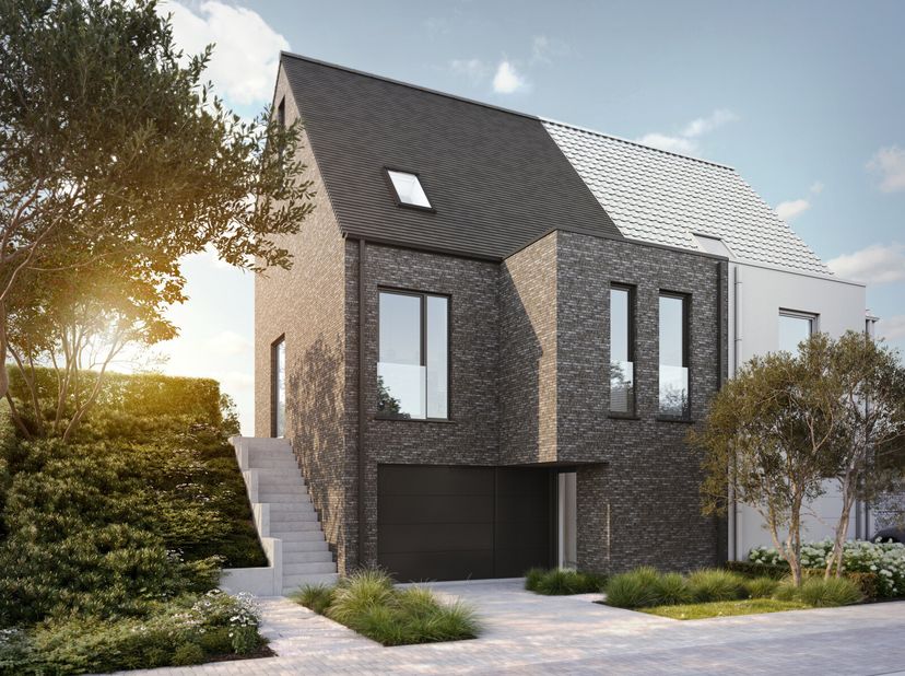 A Leerbeek, un quartier calme de Gooik, vous trouverez cette maison jumelée unique. Bien qu&#039;Unicas propose un design épuré et contemporain et utilise