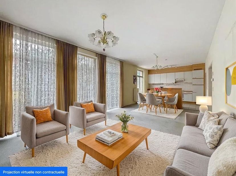 Rue Royale Sainte-Marie, à proximité de toutes commodités - Magnifique appartement de +/- 105m² dans un immeuble datant de 2002. Il est composé d&#039;un s