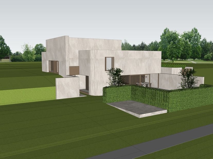 Polyvalente bouwgrond te koop op de steenweg in Iddergem.&lt;br /&gt;
Momenteel staat op dit grote perceel van 16a13ca nog een bungalow, mits sloop-en herop