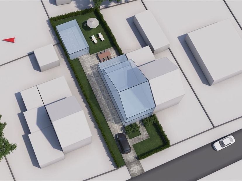Knappe bouwgrond van 4a45ca geschikt voor een halfopen bebouwing, gelegen in een rustige woonwijk&lt;br /&gt;
Omgeving: &lt;br /&gt;
+ Rustige woonbuurt met goede