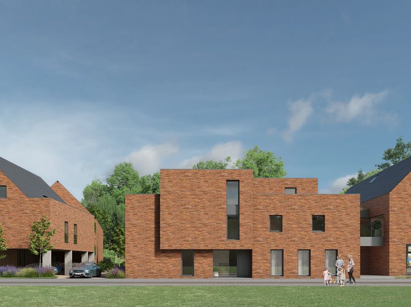 Benieuwd naar laag energetisch wonen in de Kempen aan dorpsplein met zicht op groen in alle rust, comfort en ruimte? 