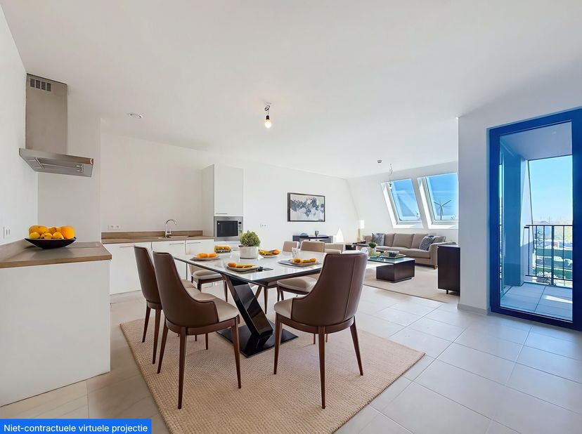 Deze nieuwbouw assistentieflat te koop, gelegen in het Zilvererf, een rustige en groene buurt te Maldegem, is ideaal voor wie wil genieten van een rus