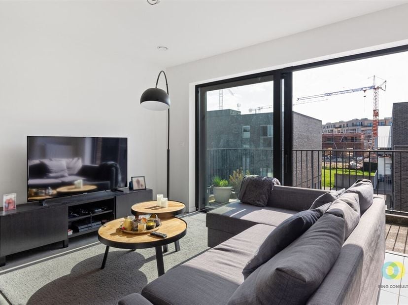 Dit stijlvolle en energiezuinige appartement, gebouwd in 2018, bevindt zich op de tweede verdieping van een moderne residentie in het centrum van Dieg