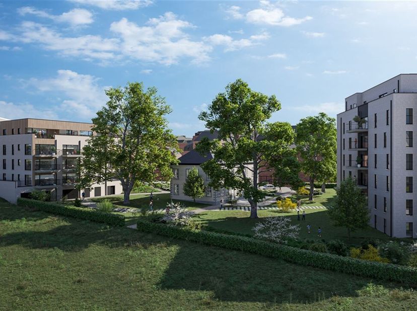 Namur, à proximité de la Sambre et de la gare, dans le calme dun clos arboré, la première phase du projet «  Les Canopées » sera composée de 25 appart