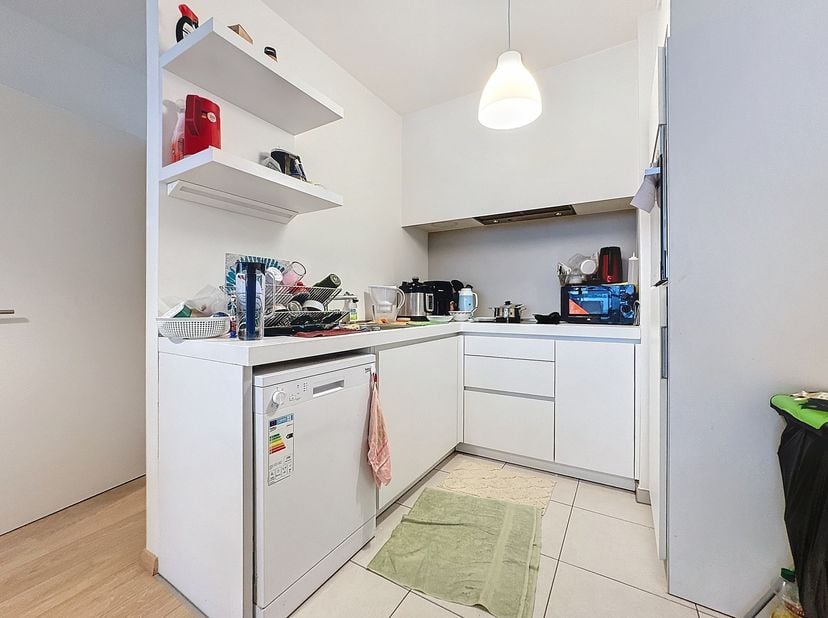 In de levendige wijk van de Nieuwstraat, het Martelarenplein en de Wolvengracht, in de Zilverstraat 6 te Brussel, vind je dit ruime appartement te koo