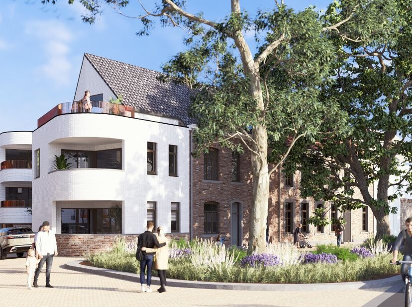 Prachtig BEN-appartement met terras in residentie De Kapelanij op wandelafstand van het centrum van Sint-Truiden. Oplevering december 2026. Op de hoek