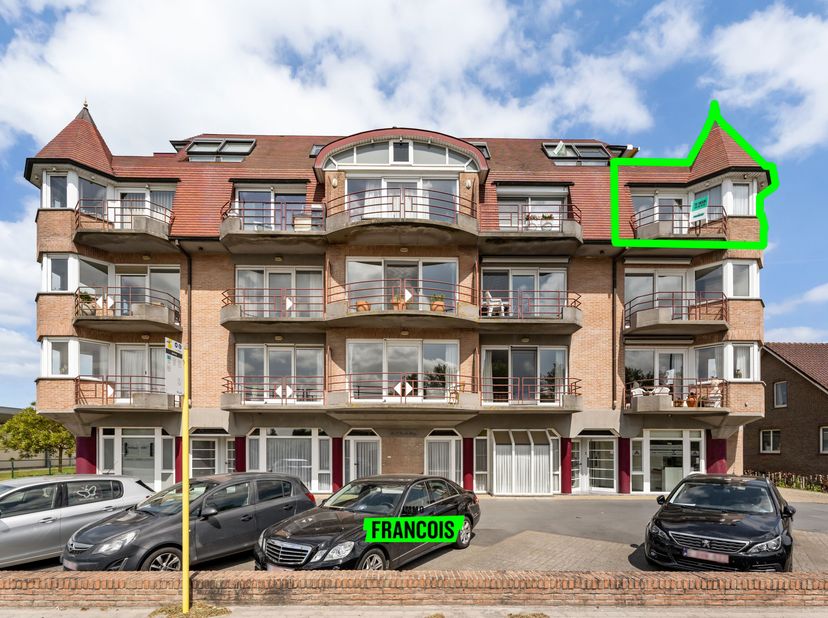 Dit charmante appartement is gelegen op de derde verdieping van een residentie te Kaaskerke (op de rand van Diksmuide). Gelegen nabij verschillende ha