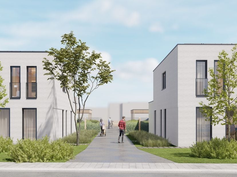 MOGELIJK AAN 6% BTW - Deze ruime, energiezuinige nieuwbouwwoning situeert zich in centrum Meerhout. Deze laatste half open bebouwing op wandelafstand