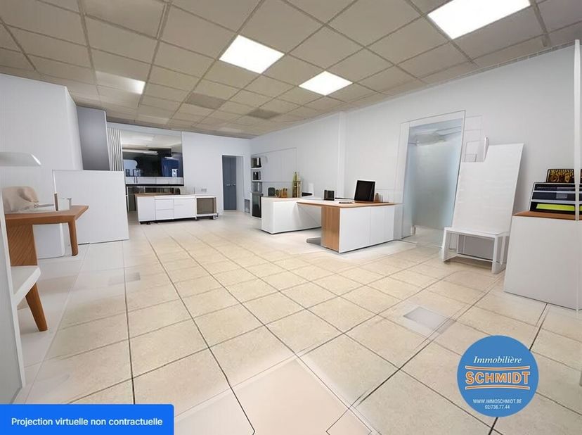 ETTERBEEK (Quartier Thieffry) Idéalement situé - FAIRE OFFRE A PARTIR DE 275.000 € -  Très beau REZ COM POLYVALENT de +/- 80 m² avec très belle façade