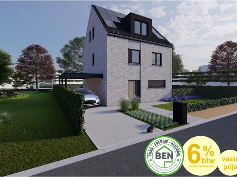 Ce nouveau bâtiment de grande qualité est situé dans une rue peu fréquentée du centre de Kwerps.&lt;br /&gt;
4 façades, élégante et contemporaine avec carpo