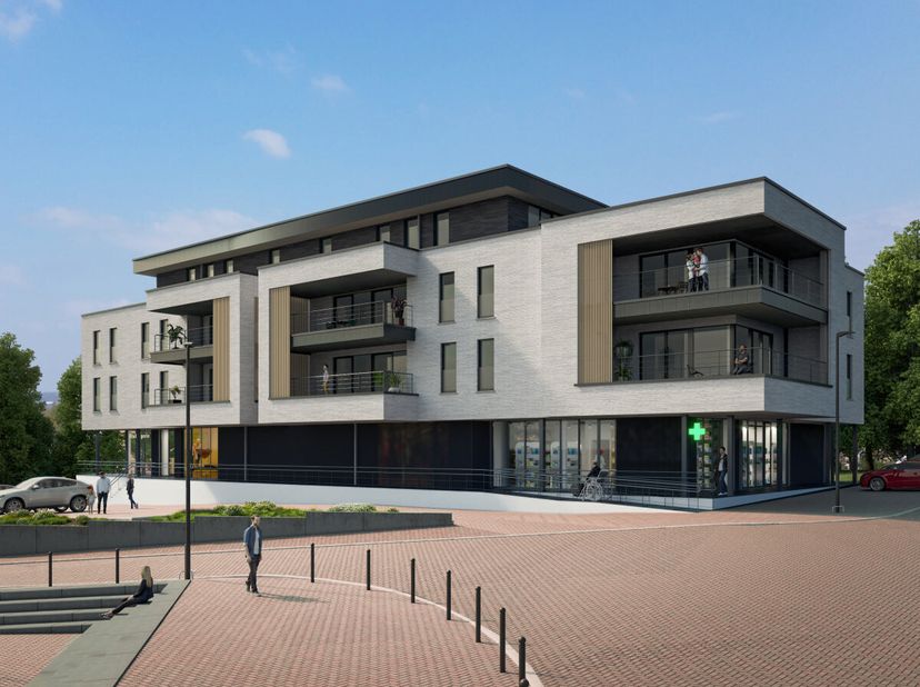 Les terrasses de Courcelles, un nouvel immeuble cozy Immeuble de 12 appartements et 5 commerces finitions personnalisables chauffage central gaz et ve