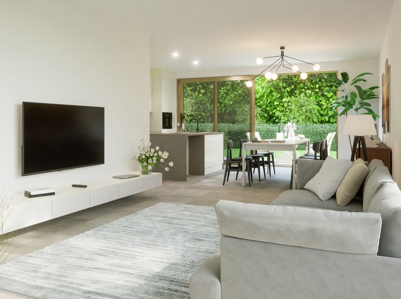 A 0,5 is een gezellig en ruim appartement van bijna 100 m² met maar liefst drie (slaap)kamers.&lt;br /&gt;
-Inkomhal&lt;br /&gt;
-De woonkamer heeft een L-vorm me