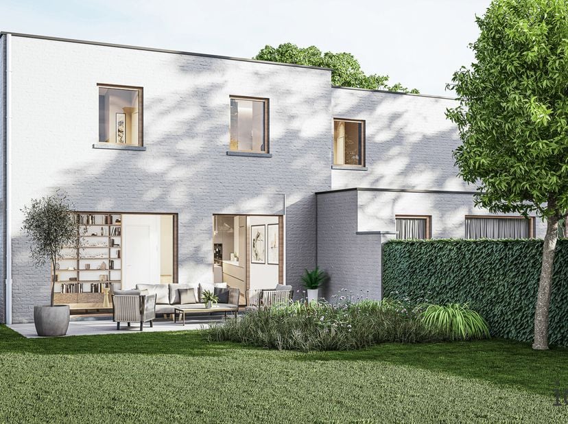 Voor liefhebbers van een hedendaags exterieur biedt lot 9 in Hof ter Laak een perfecte kruising tussen de huisstijlen van vroeger en nu. Met een perce