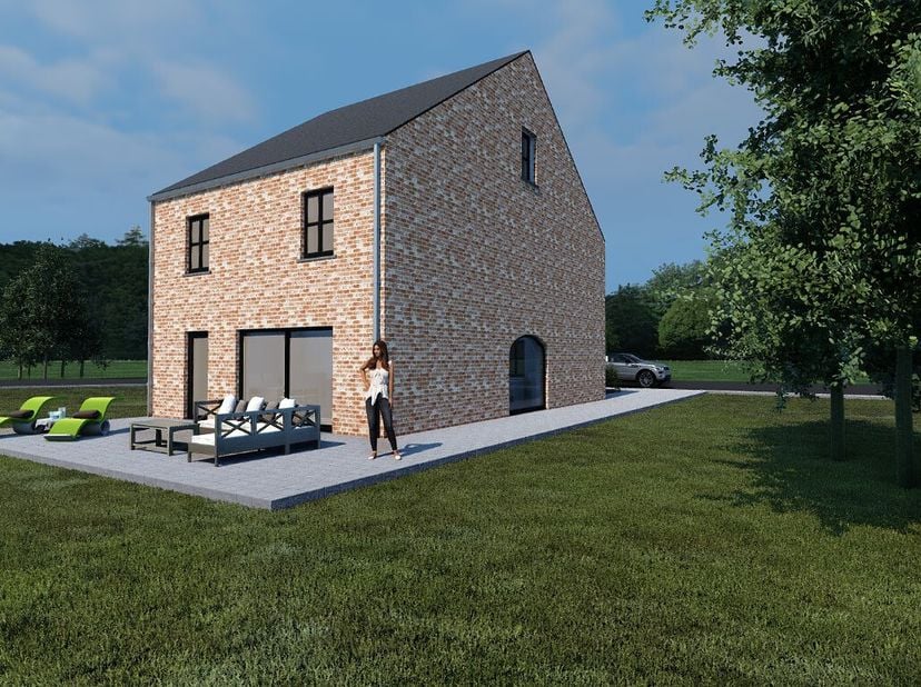 Laissez-vous surprendre par cette lumineuse maison neuve au cur des Ardennes flamandes, à Lierde !&lt;br /&gt;
Par le hall d&#039;entrée, avec toilettes invités,