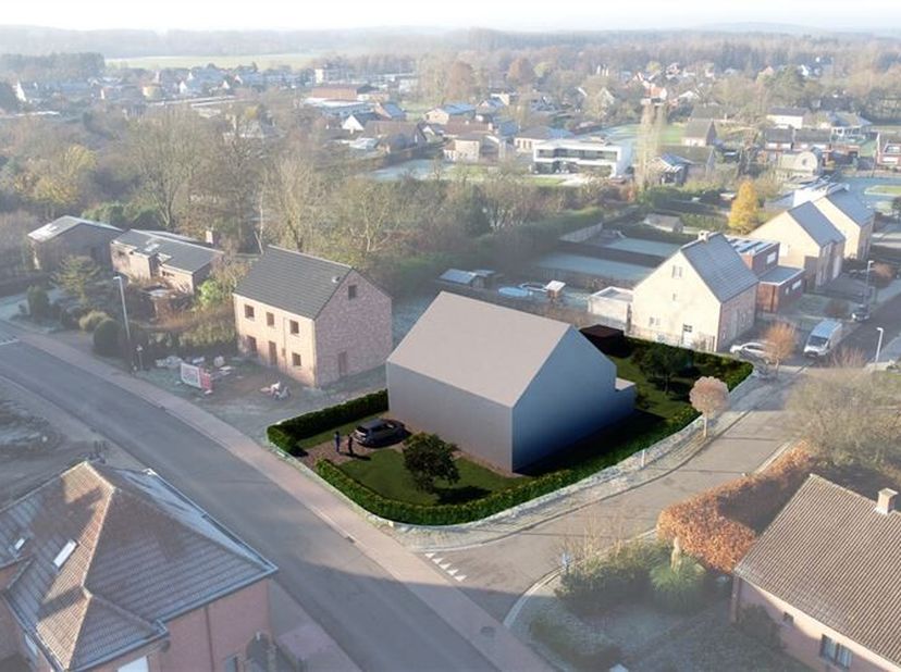 Deze westgerichte bouwgrond van 8a30ca bevindt zich op een strategisch gelegen hoekperceel in het charmante en groene Testelt. Dit biedt niet alleen e