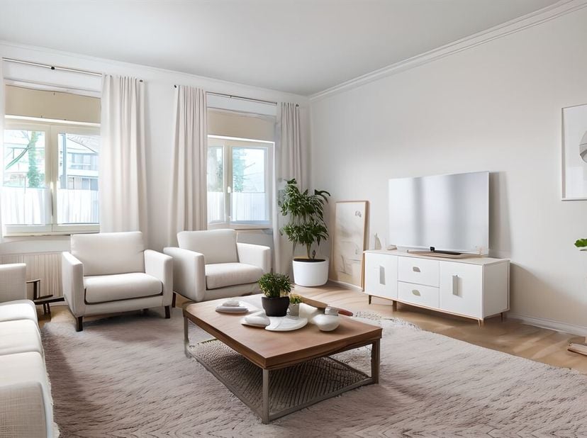 Property One, uw vastgoedpartner in Ukkel, biedt u een appartement aan, ideaal gelegen in een goed onderhouden mede-eigendom in de groene wijk van het