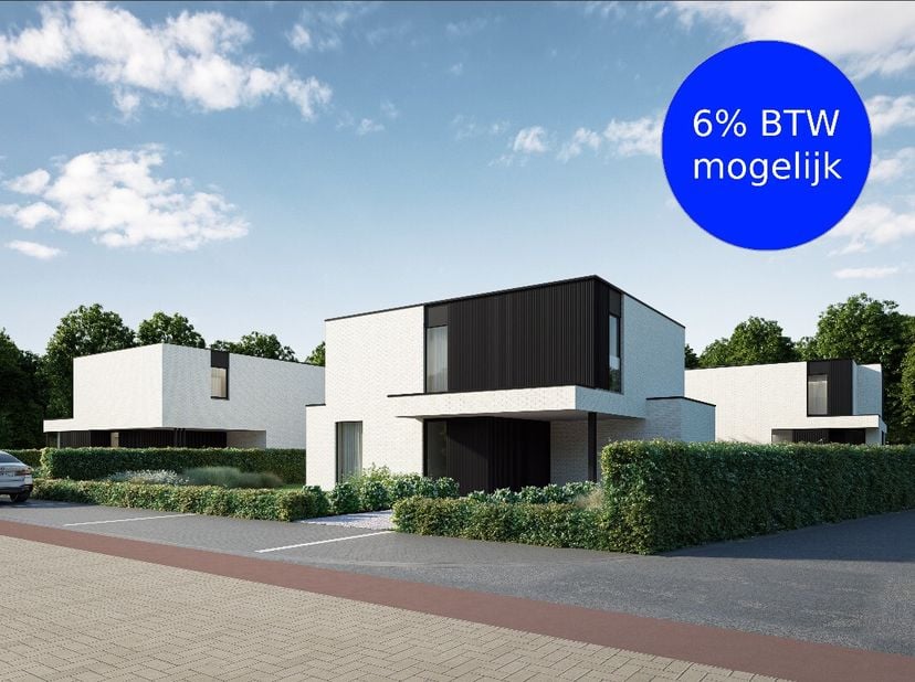 Deze nieuwbouwvilla is gelegen langs de Oude Weg in Zulte.De woning geniet van zeer veel ruimte, mooie tuin en hoogwaardige afwerking in moderne stijl
