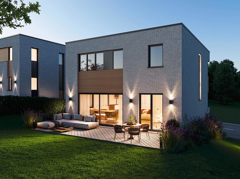 WEZEMBEEK-OPPEM, ideaal gelegen niet ver van de British School en het Dumonplein, nieuwe luxe VILLA van 268 m² (3slpk/1badk/1douchek) met een TERRAS v
