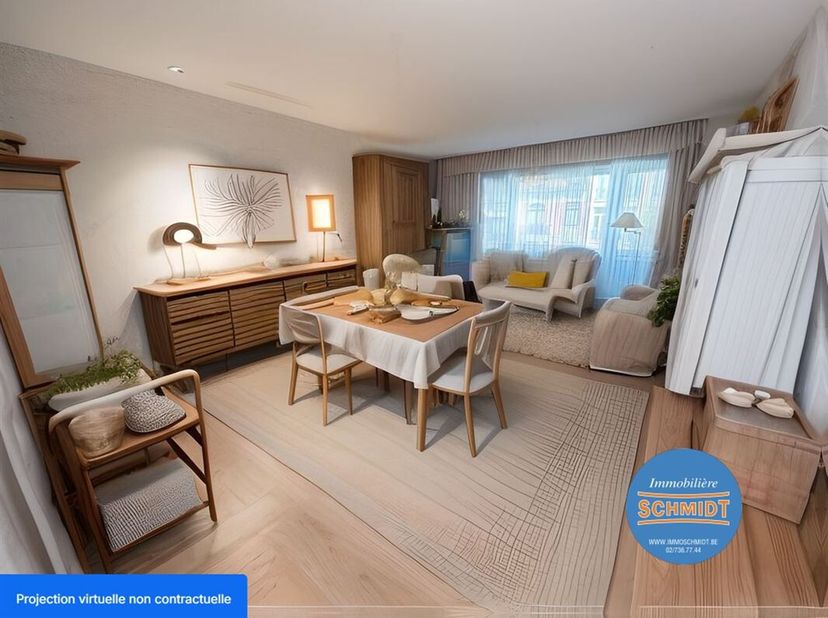 IMMOSCHMIDT (Réf.28996 ) - ETTERBEEK (Quartier Roi Vainqueur) - LIBRE A L&#039;ACTE :  Appartement spacieux dans un emplacement de choix,&lt;br /&gt;
vous êtes à