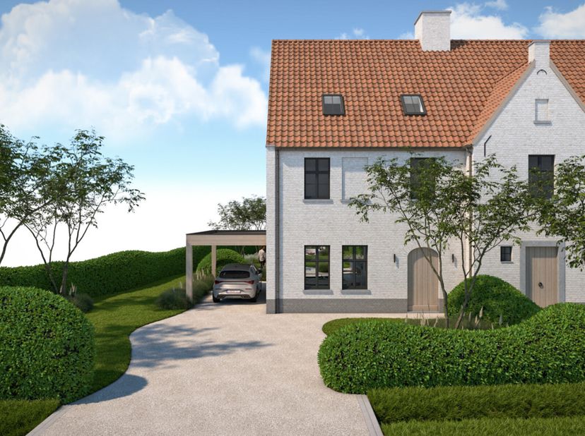 Imaginez-vous : vous vous réveillez dans une maison neuve moderne et écoénergétique, entourée de calme et de verdure. Le soleil traverse les grandes b