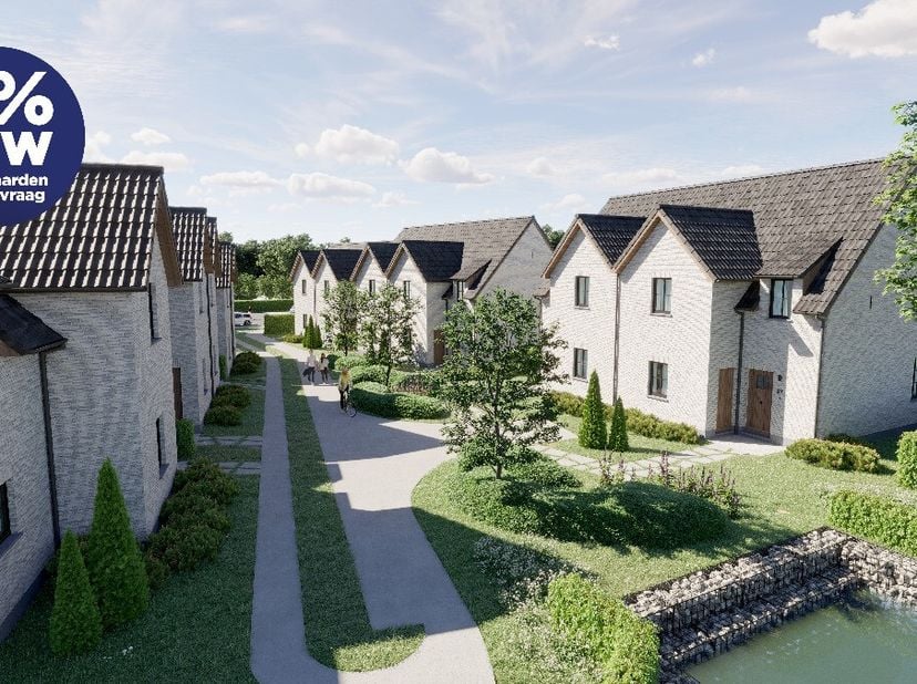 Energiezuinig nieuwbouwwoning in Mollem (lot 26) . Deze tijdloze nieuwbouwwoning maakt deel uit van het exclusieve woonproject Winhof in Mollem (Asse)