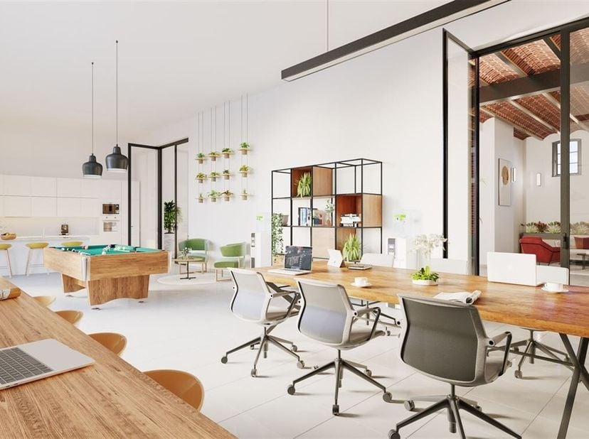 Propriété commerciale Casco unique avec 217m² de surface, 50m² de terrasse et 15m² de jardin dans le charmant village de Heffen. &lt;br /&gt;
Située au cent