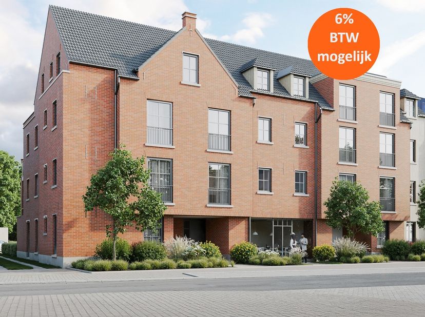 ‘DE VOORBURG’ - Stijlvol wonen op een toplocatie in Laakdal&lt;br /&gt;
12 Energiezuinige appartementen en 1 handelsgelijkvloers gelegen op een prachtige pl