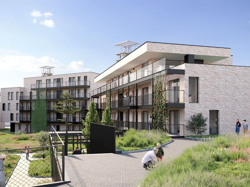 Wonen in Botanica is thuiskomen aan de rand van de oude mijnsite van Houthalen-Helchteren een plek die geschiedenis ademt. De statige mijntorens geven