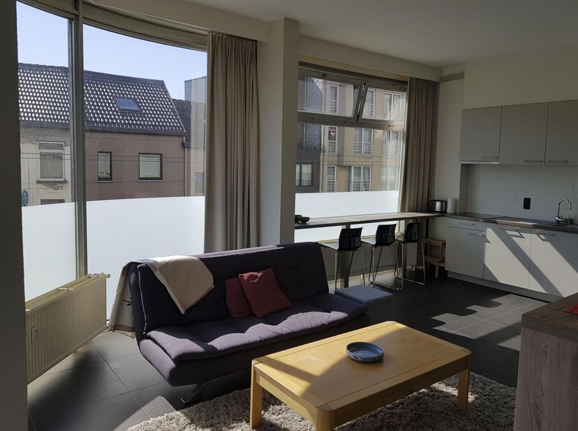 Light and modern furnished apartment with 1 bedroom and 1 sleeping corner, walking distance from the city centre of Ghent. The apartment is situated o