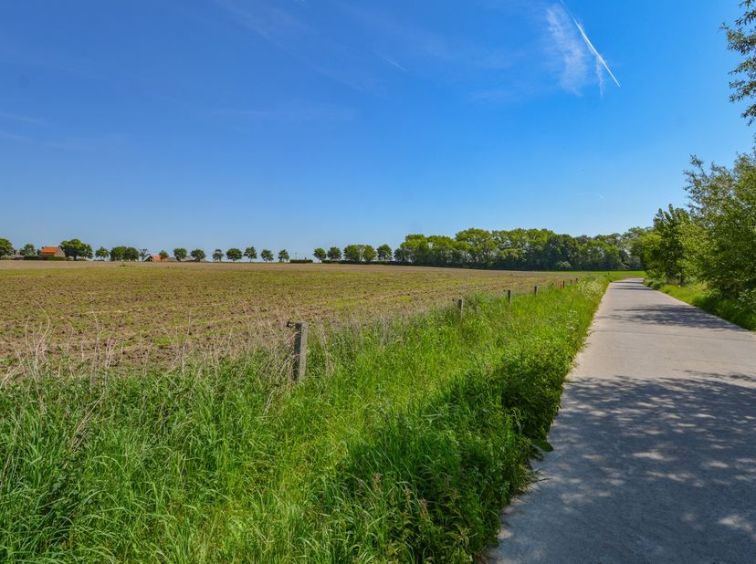 Deze landelijk gelegen, alleenstaande en gelijkvloerse woning met magazijn is gelegen op een zuid georiënteerd perceel van 1.210 m² en beschikt over e