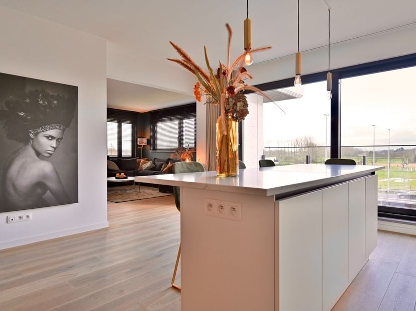 Welkom in dit prachtig gerenoveerde appartement van 125 m², gelegen aan de rand van de bruisende stad Hasselt. Dit stijlvolle en instapklare tweeslaap