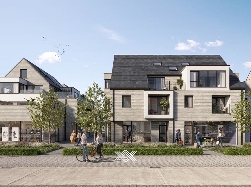 Deze casco kantoorruime van ca. 116 m² is gelegen links op de hoek in de residentie, te kijken vanop de Kapellestraat. De ruimte heeft zijn toegang la