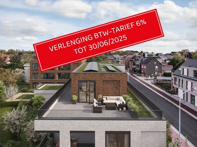 Dit unieke nieuwbouwproject &quot;JUNE&quot;, bestaande uit 2 gebouwen, zal worden gerealiseerd op de site van de oude Melkerij te Putte op wandelafstand van wi