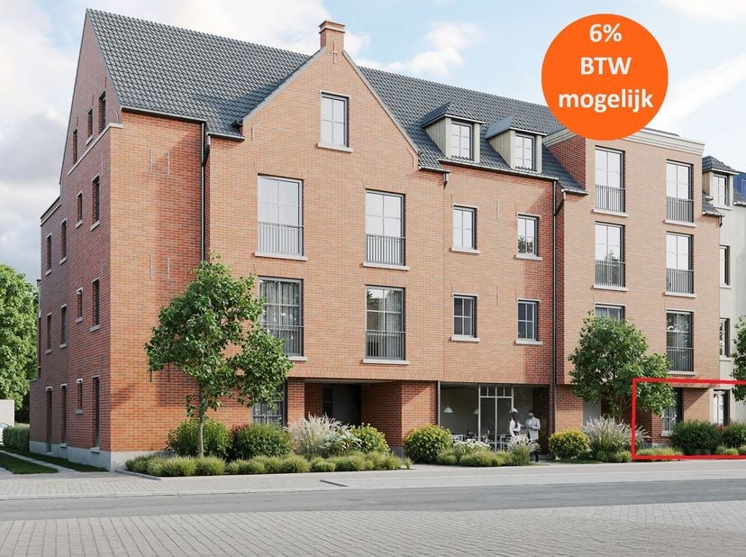 Ruim gelijkvloers appartement met 2 slpks en tuin&lt;br /&gt;
&lt;br /&gt;
‘DE VOORBURG’ - Stijlvol wonen op een toplocatie in Laakdal&lt;br /&gt;
&lt;br /&gt;
APPARTEMENT 0.