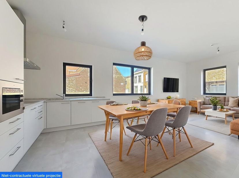 Deze nieuwbouw assistentieflat te koop, gelegen in het Zilvererf, een rustige en groene buurt te Maldegem, is ideaal voor wie wil genieten van een rus
