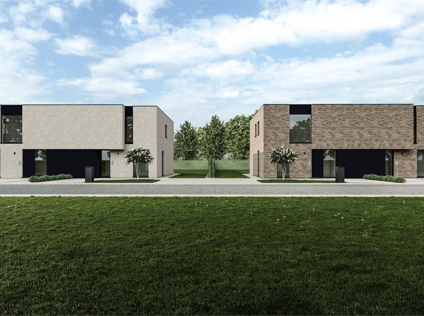 Deze moderne woningen bevinden zich op halfopen percelen van 6a28ca (LOT 1), 4a67ca (LOT2), 6a07ca (LOT 3) en 6a89ca (LOT 4). Hier voorziet AVL woning