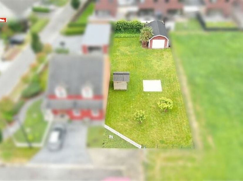Rustig gelegen perceel bouwgrond op 456m² voor HOB zonder bouwverplichting, gelegen in doodlopende straat.