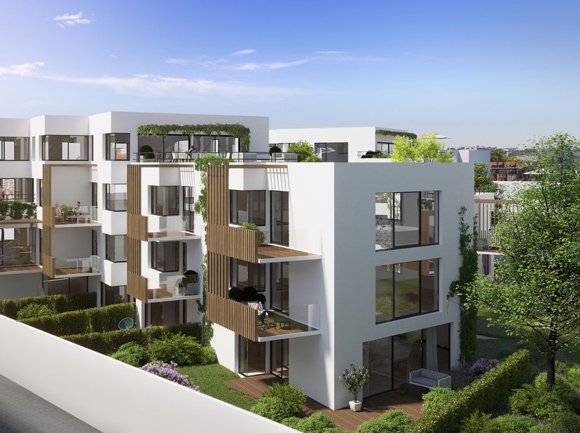 UCCLE - gelegen tussen Square Coghen en Rue du Doyenné, op een steenworp afstand van Parvis Saint-Pierre, prachtig NIEUW APPARTEMENT (2slpk/2douche) v