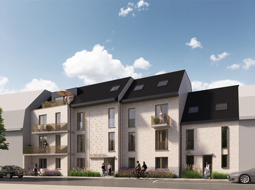 Welkom bij dit nieuwbouw project De Weverij dat past als een scharnier tussen het Felix Beernaertsplein en de Gentsesteenweg, de invalsweg naar het ce