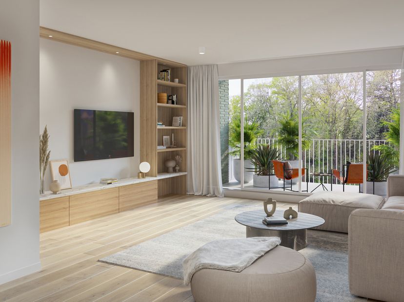 Ontdek Residentie HORTUS, een unieke woning in het prachtige parkdomein Borgerwijk. Dit moderne 1 slaapkamerappartement, gelegen op de 3e verdieping,