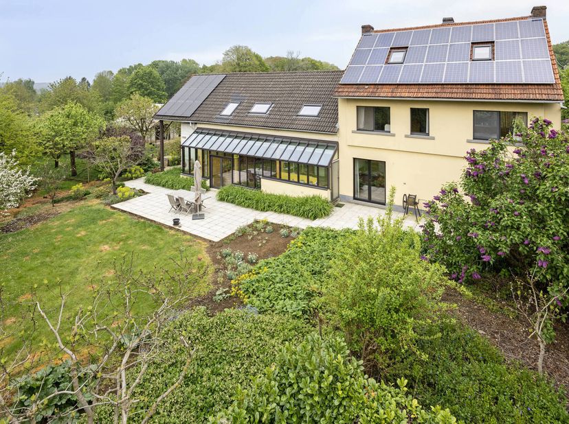 Ferme très spacieuse (420 m²) rénovée avec 3 chambres, grenier (possibilité de chambres supplémentaires), loft-appartement, grand espace polyvalent, b