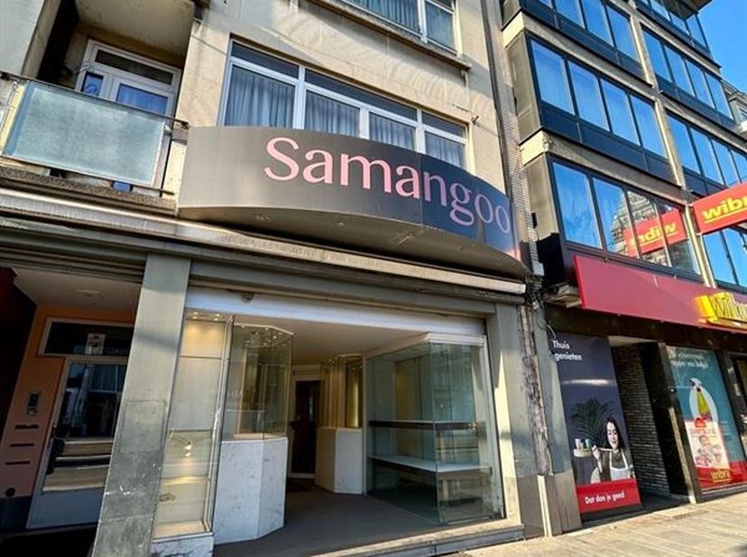Rez-de-chaussée commercial dans un endroit visible&lt;br /&gt;
Situé dans le quartier animé de Bredabaan, à proximité des parcs Bouckenborgh et Merksem.&lt;br