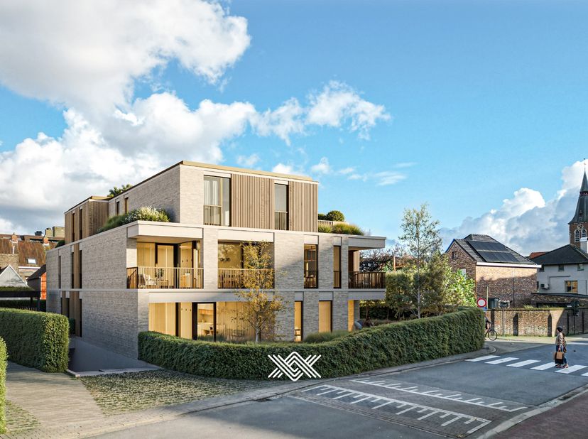 Dit tweeslaapkamer appartement met een oppervlakte van 105 m² is gelegen op het gelijkvloers verdiep van het gebouw Vespera, aan de kant van Sint-Gero